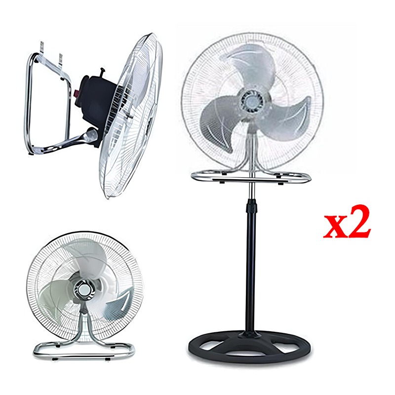 2 Ventilateurs STARONE 3En1 MSF1801 - Noir