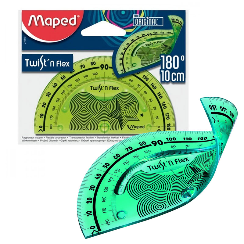 Rapporteur MAPED Twist'n Flex 10cm 180° - 279810