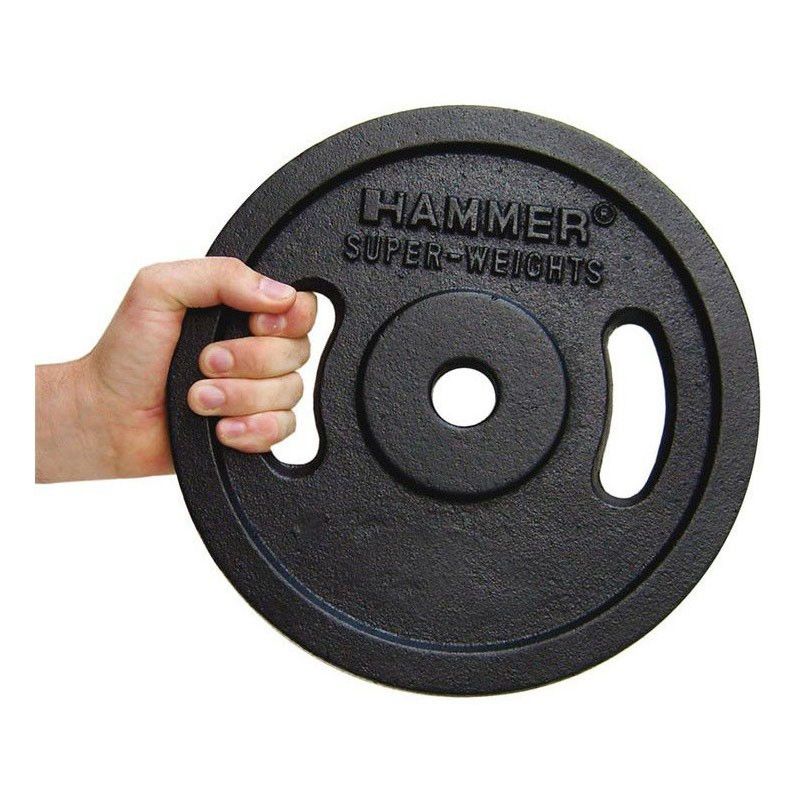 Disque de Musculation HAMMER 2X 20KG - Noir