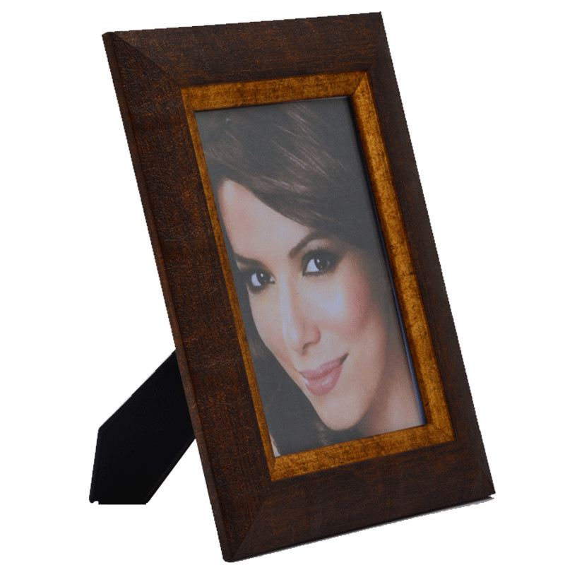 Cadre Photo Rectangulaire A poser 30 x 23 cm en bois - Marron