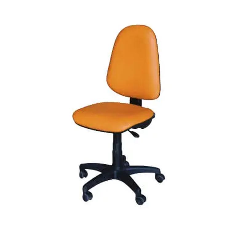 Chaise De Bureau Sécretaria SOTUFAB En Simili Cuir Sans Accoudoirs - Orangé