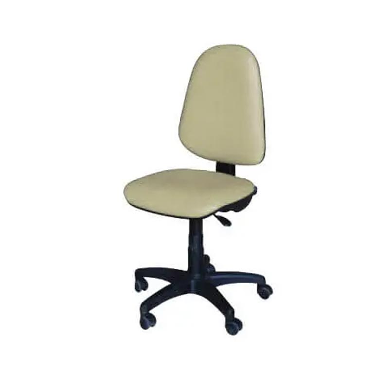 Chaise De Bureau Sécretaria SOTUFAB En Simili Cuir Sans Accoudoirs - Beige