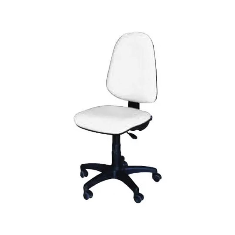 Chaise De Bureau Sécretaria SOTUFAB En Simili Cuir Sans Accoudoirs - Blanc