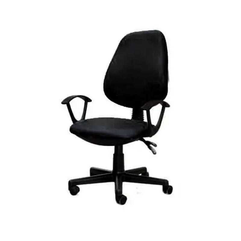 Chaise De Bureau Sécretaria SOTUFAB En Simili Cuir Avec Accoudoirs - Noir