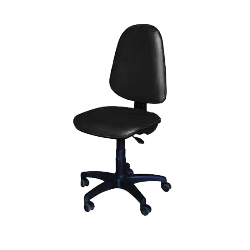 Chaise De Bureau Sécretaria SOTUFAB En Simili Cuir Sans Accoudoirs - Noir