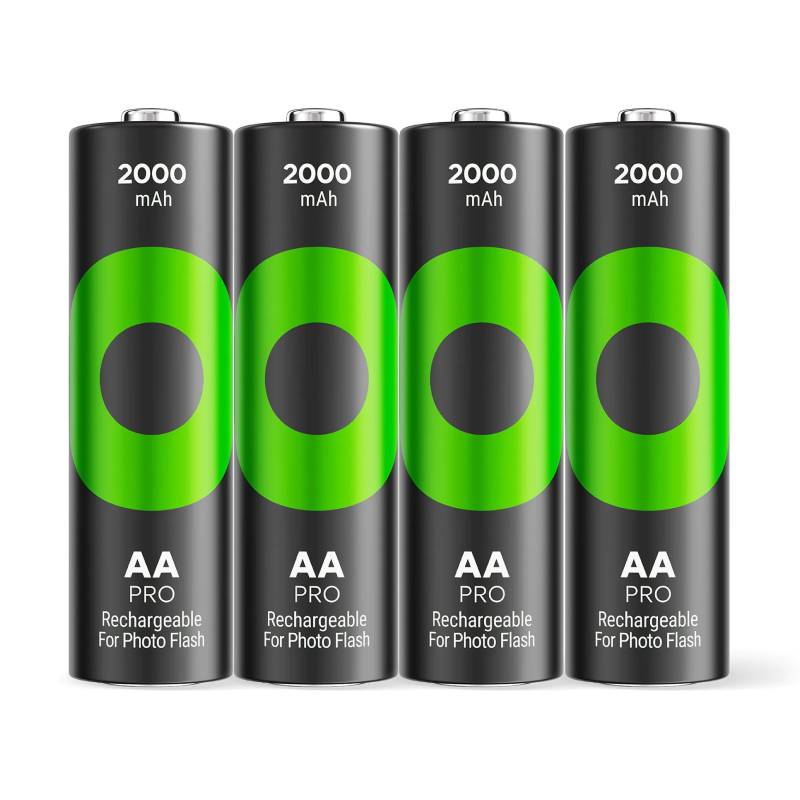 4x Piles Rechargeable GP PRO Photoflash AA
