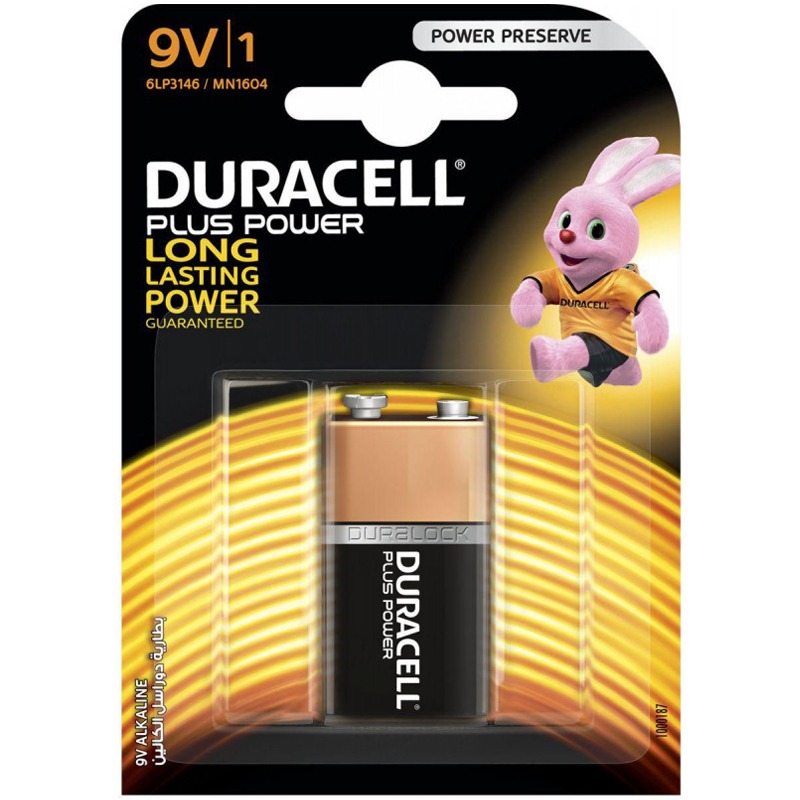 Pile DURACELL Plus Power 9 V | 1 - Noir&Doré (5000394125308)