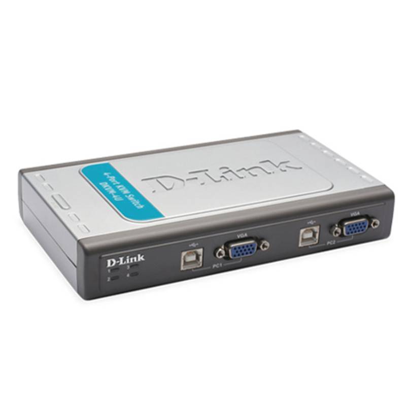 Switch D-LINK DKVM-4U 4 ports avec câbles intégrés USB