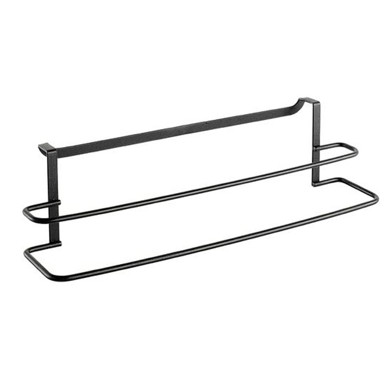 Support de rangement double CITY LINE pour serviette et torchon LAVA - Noir