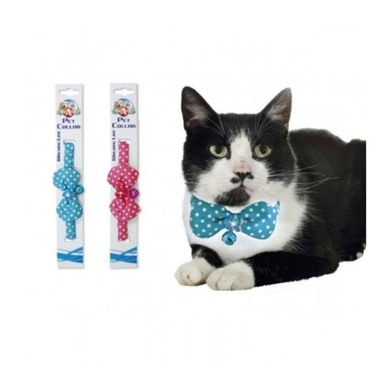 Collier Pour Chat Papillon En Nylon