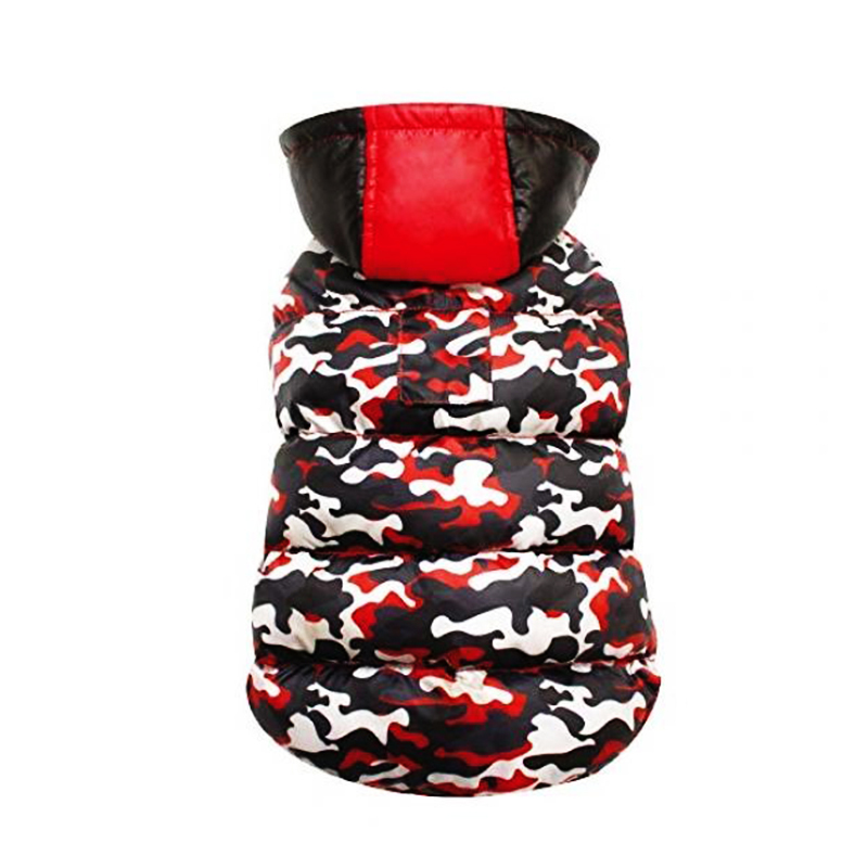 Veste Matelassée CROCI CAMOU 20 cm - Rouge