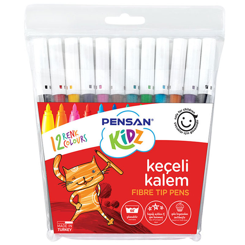 Pack de 12 Feutres de Coloriage PENSAN Kidz
