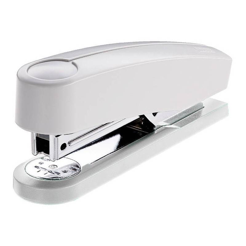 Agrafeuse NOVUS B2 Métal 65 mm 100 agrafes 24/6 25 feuilles - Grise