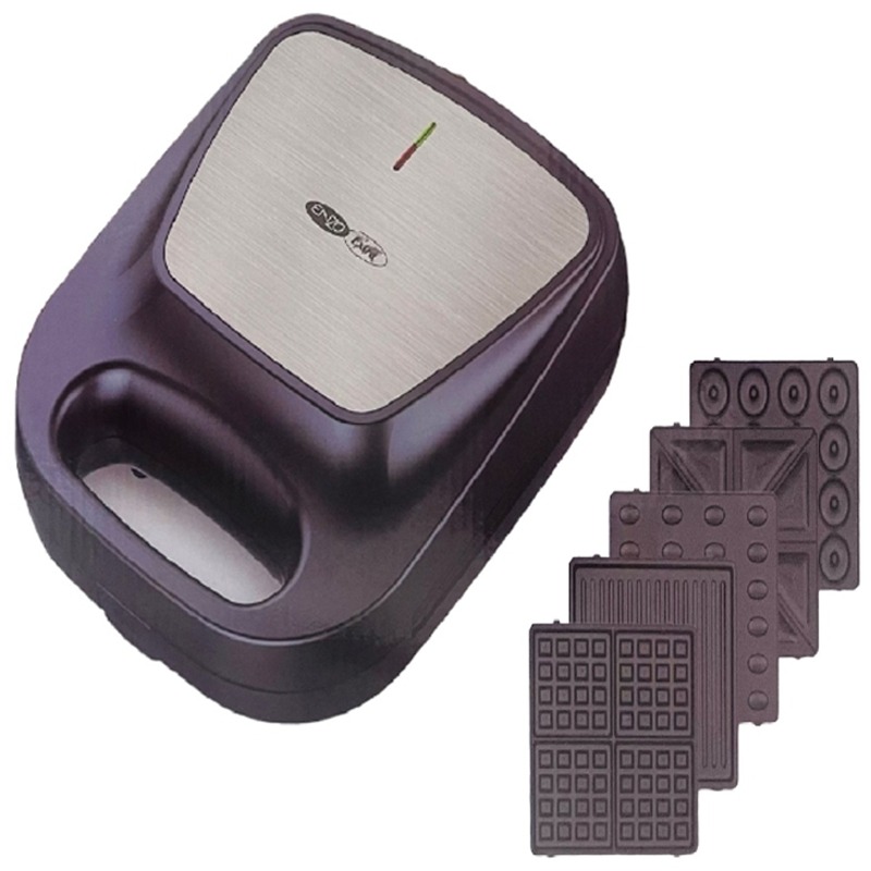 Appareil à Panini 5EN1 ENZO ZM-256 1400W - Chrome