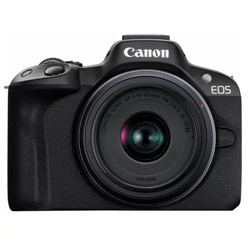 Appareil Photo Hybride CANON EOS R50 24,2 MP + Objectif RF-S 18-45 S - Noir