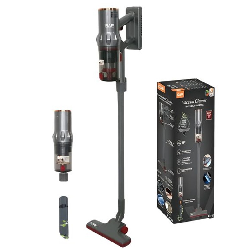 Aspirateur Balai RAF R-8760 500W - Noir&Rouge