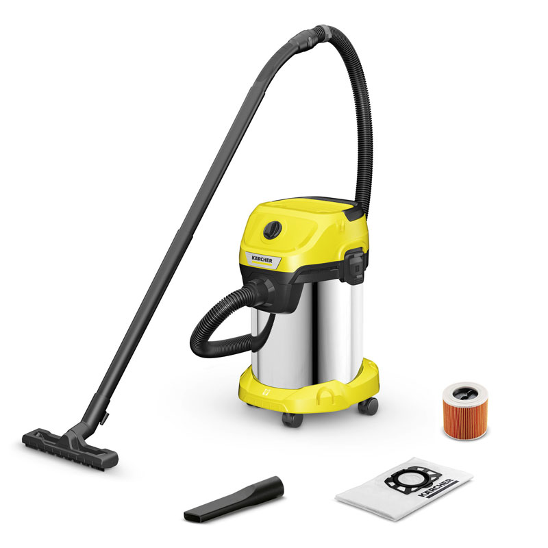 Aspirateur Eau Et Poussière KÄRCHER WD3 S-V 1000W - Noir&Jaune