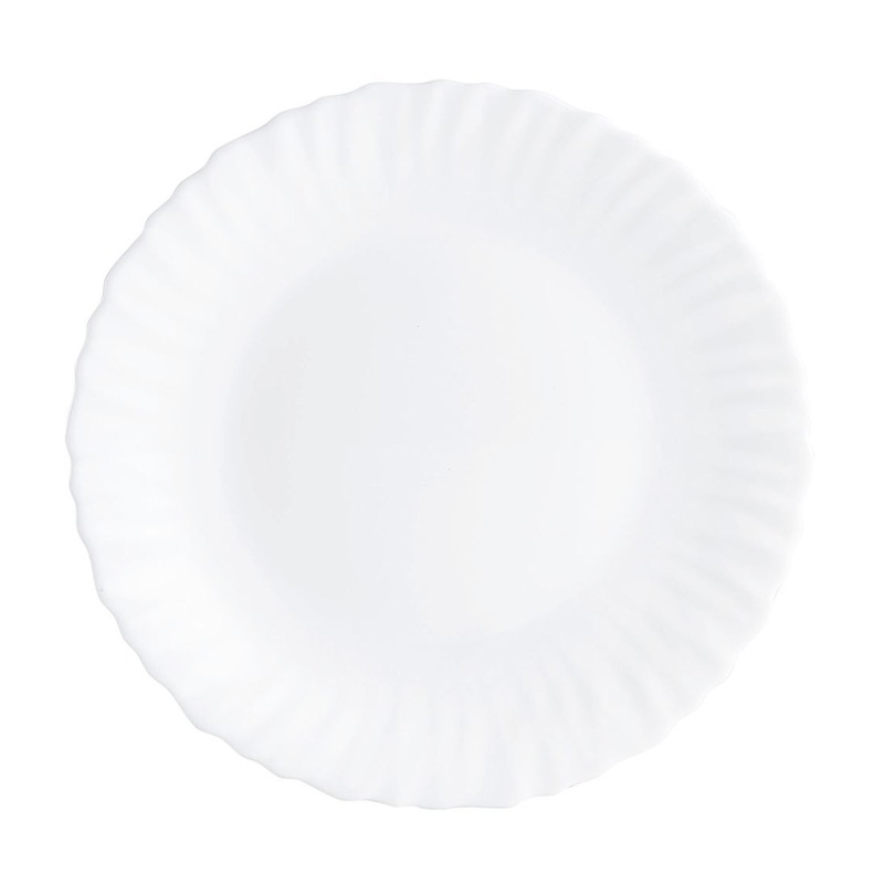 Lot De 6 Assiettes Dessert LUMINARC Feston 19 cm - Blanc