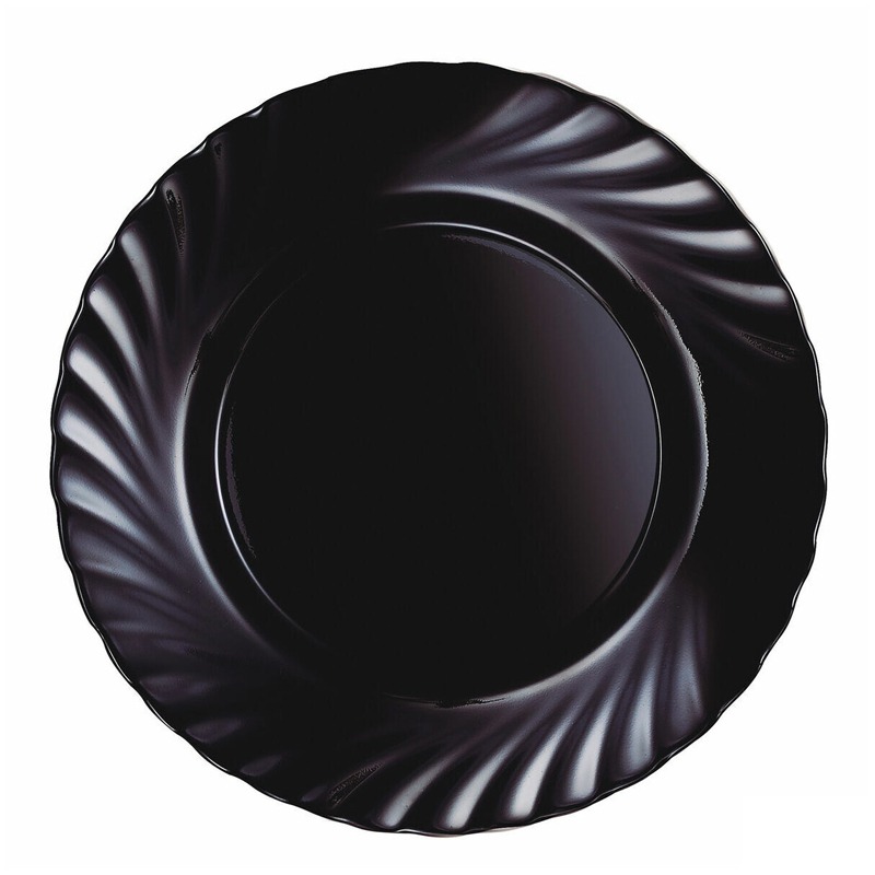 Assiette Plate LUMINARC Trianon 24 cm - Noir