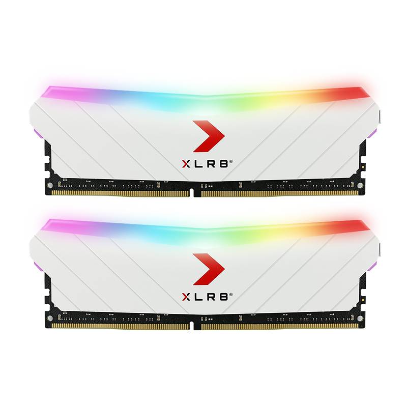 Barrette Mémoire PNY XLR8 Gaming RGB 16Go DDR4 3600 MHz - Blanc