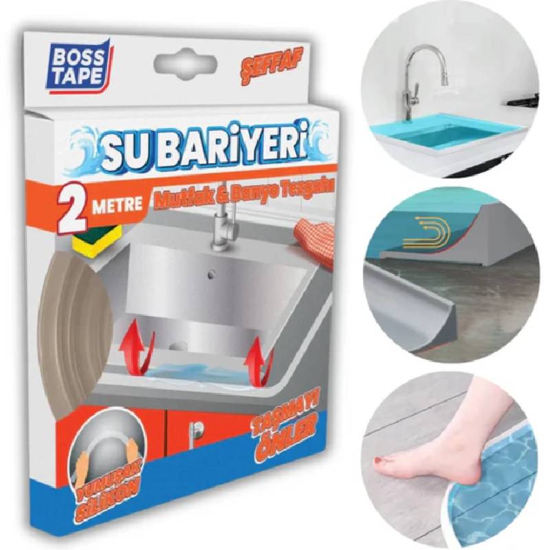 Barrière d'eau BOSS TAPE en silicone autoadhésif 2m x 20mm