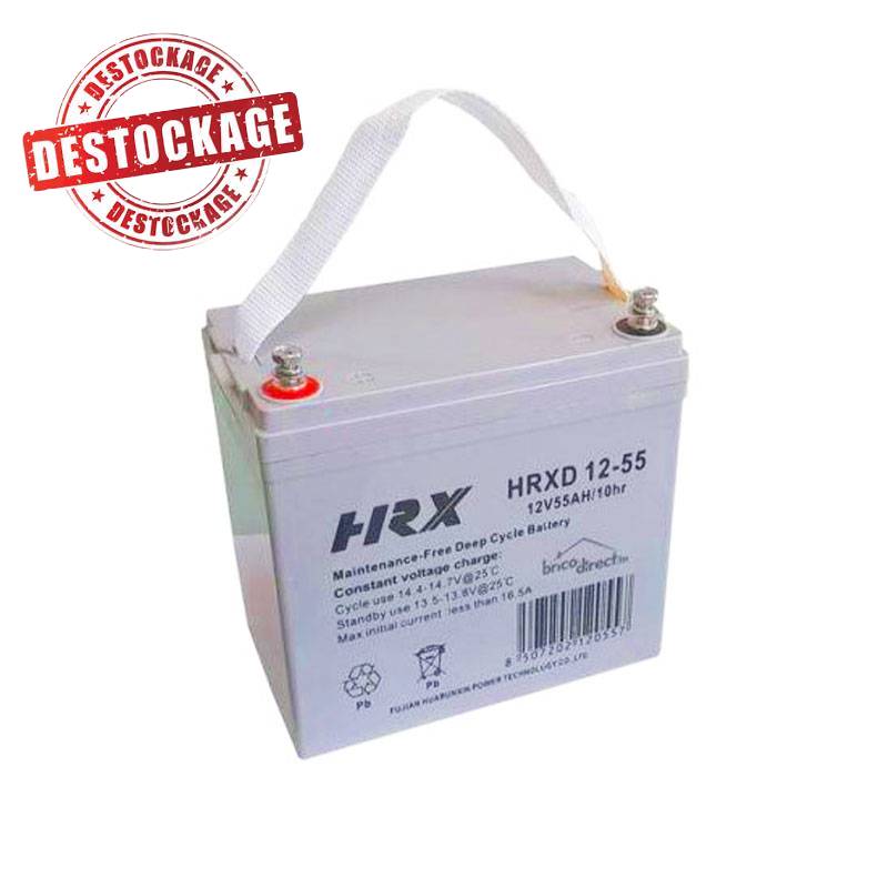 Batterie HRX Étanche au Plomb 12V 55Ah