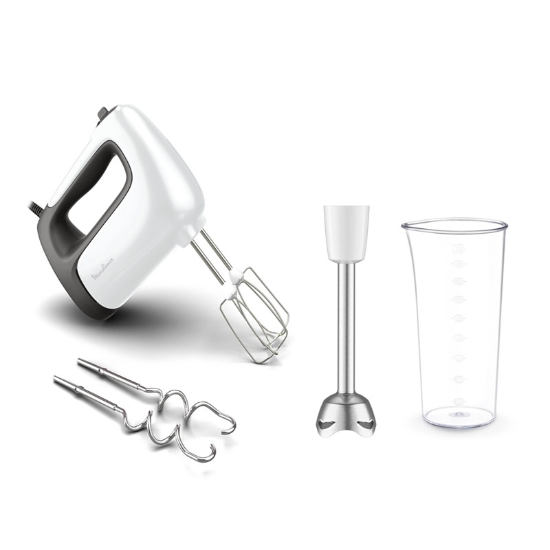 Batteur a Main MOULINEX Prep'Mix HM462110 500Watts - Blanc&Noir