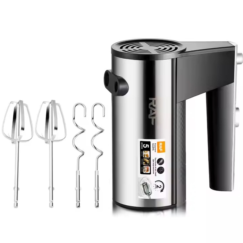 Batteur à Main RAF R-6690 600W - Noir&Inox