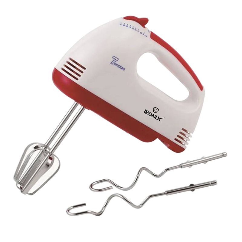 Batteur À Main Sans Bol IRONIX WMN43-23 280W - Blanc&Rouge