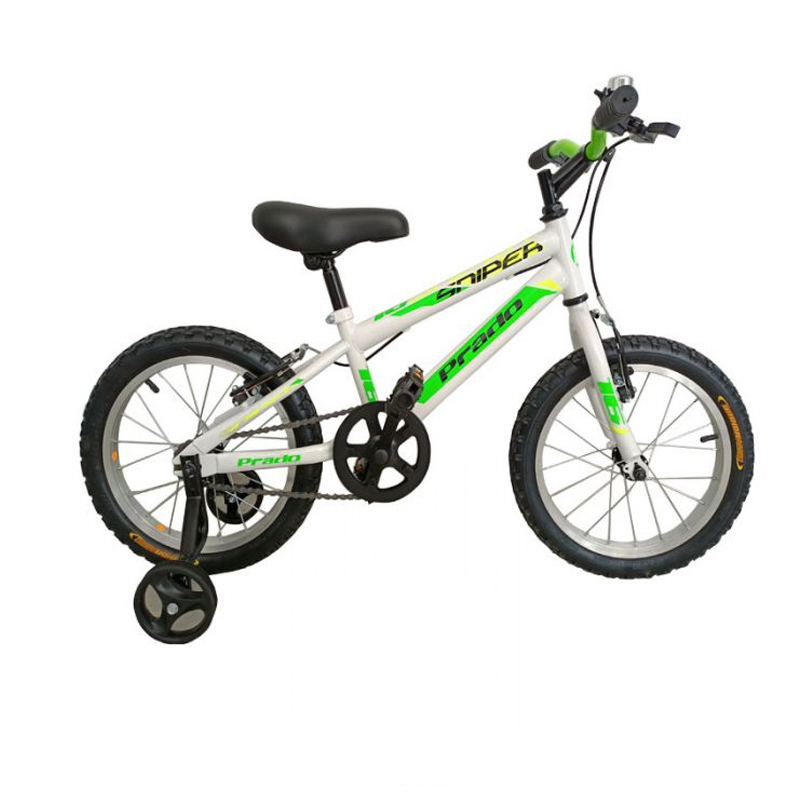 Bicyclette PRADO SNIPER Pour Garçon 16'' - Blanc&Vert