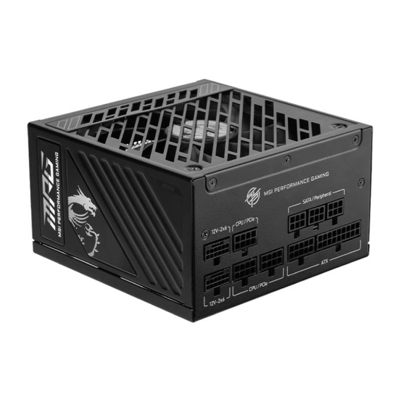 Bloc D'Alimentation Gamer MSI MPG A850GS PCIE5 850W 80+Gold - Noir