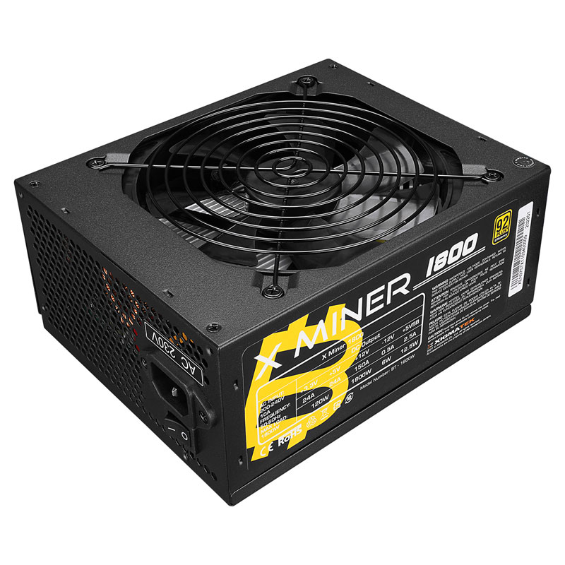 Bloc D'Alimentation XIGMATEK X-MINER 92 PLUS 1800W - Noir