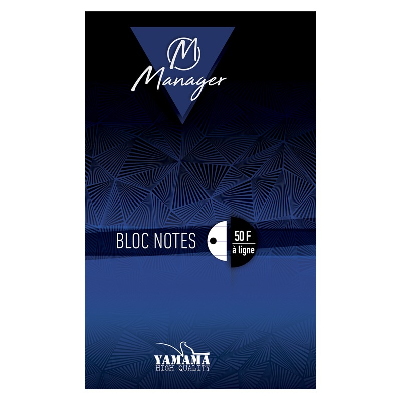 Bloc Manager YAMAMA A4 50 Feuilles à lignes