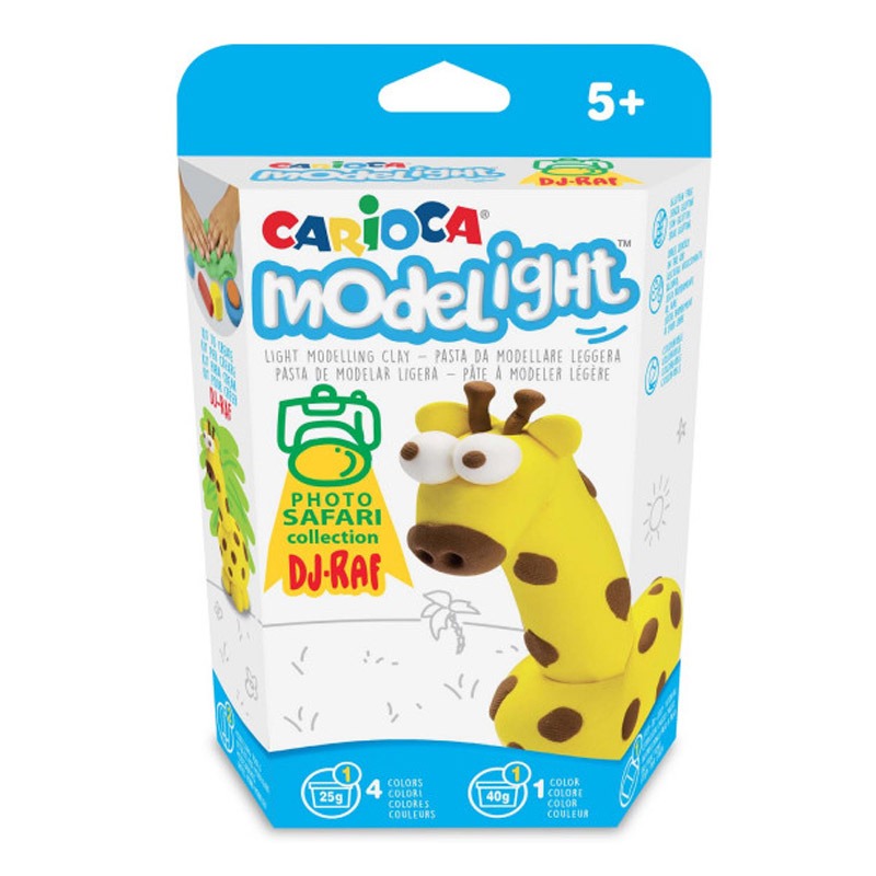 Boîte de pâte à modeler CARIOCA MODELIGHT SAFARI DJ-RAF