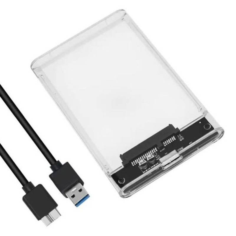 Boitier Pour Disque Dur Externe 2.5'' USB 3.0 - Transparent