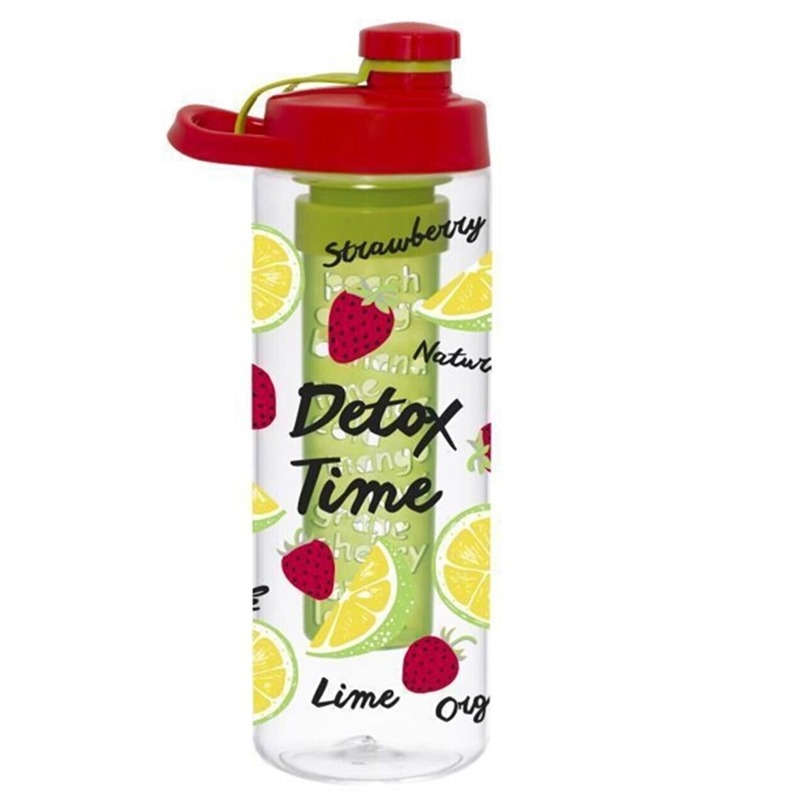 Bouteille d'Eau détox Herevin 650ml - Rouge