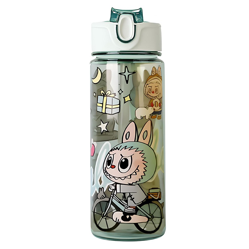 Bouteille D'Eau Labubu 500ml - Vert