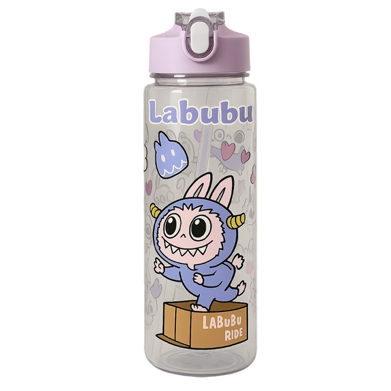 Bouteille D'Eau Labubu 500ml - Violet