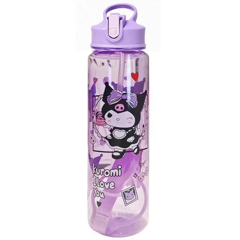 Bouteille D'Eau Transparente Avec Bouchon Pratique 500ml - Violet