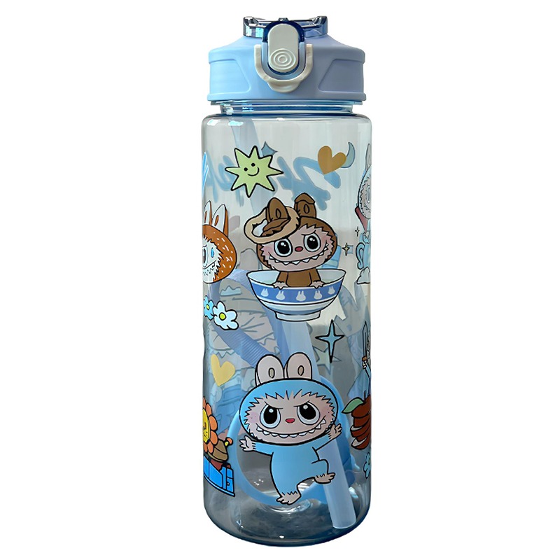 Bouteille D'Eau Labubu 500ml - Bleu