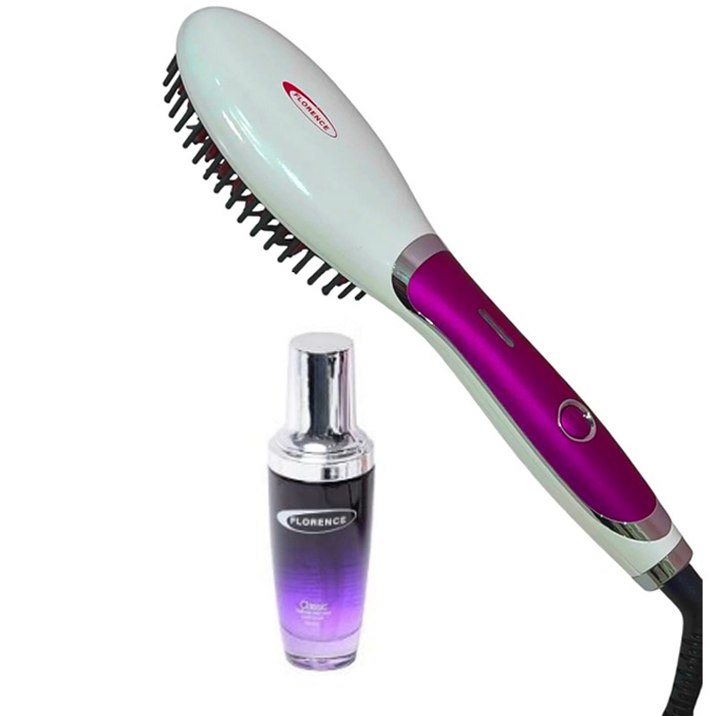 Brosse Séchoir FLORENCE HK449-1 Avec Sérum 50W - Rose