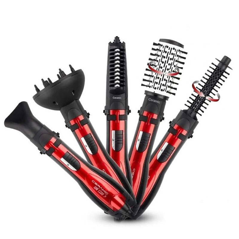 Brosse Soufflante Rotative 5EN1 IRONIX WMN43-30 1020Watts - Rouge