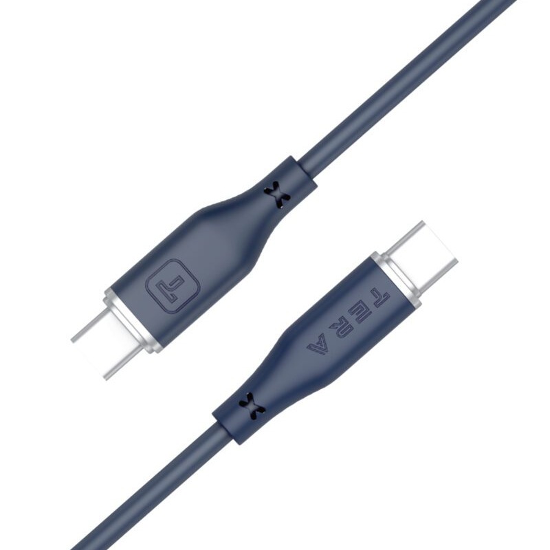 Câble De Charge en Silicone TERA type C vers type C - Bleu