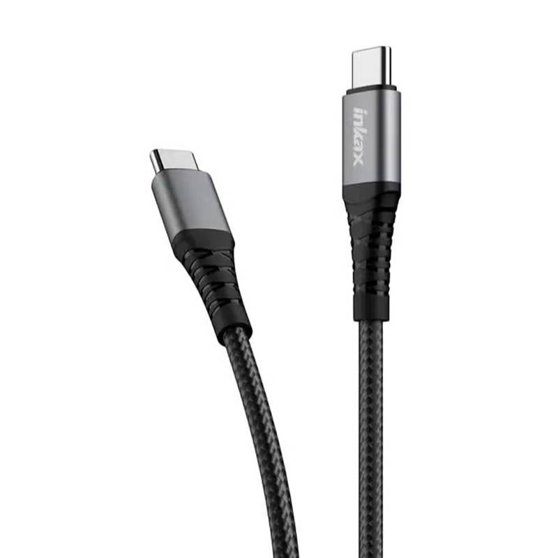 Câble de Charge Inkax CB‑45 USB‑C Vers USB‑C 60W - Noir