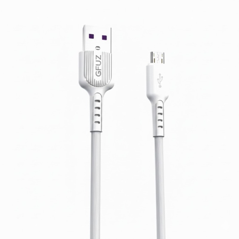 Câble De Charge Rapide GFUZ 60W USB-A vers Micro - Blanc