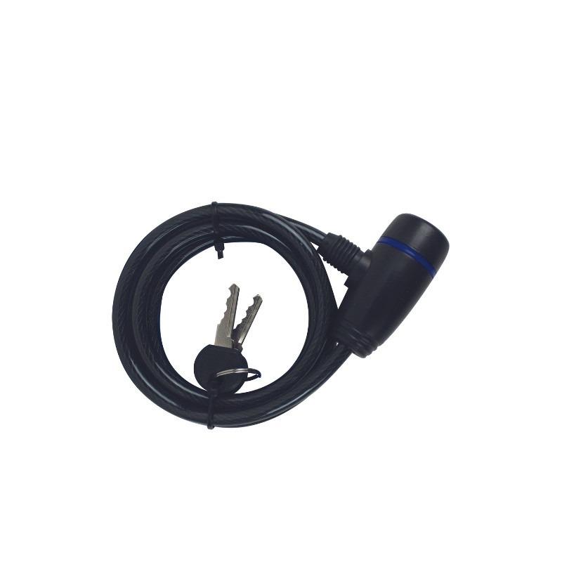 Cadenas PAM Antivol Spirale 12 * 75 cm - Noir