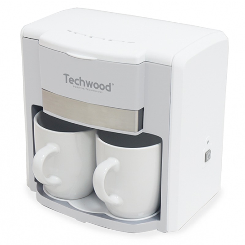 Cafetière Électrique TECHWOOD Duo TCA-202 500W - Blanc