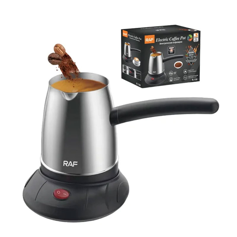 Cafetière Électrique Turc RAF R-150 600 Watts - Inox
