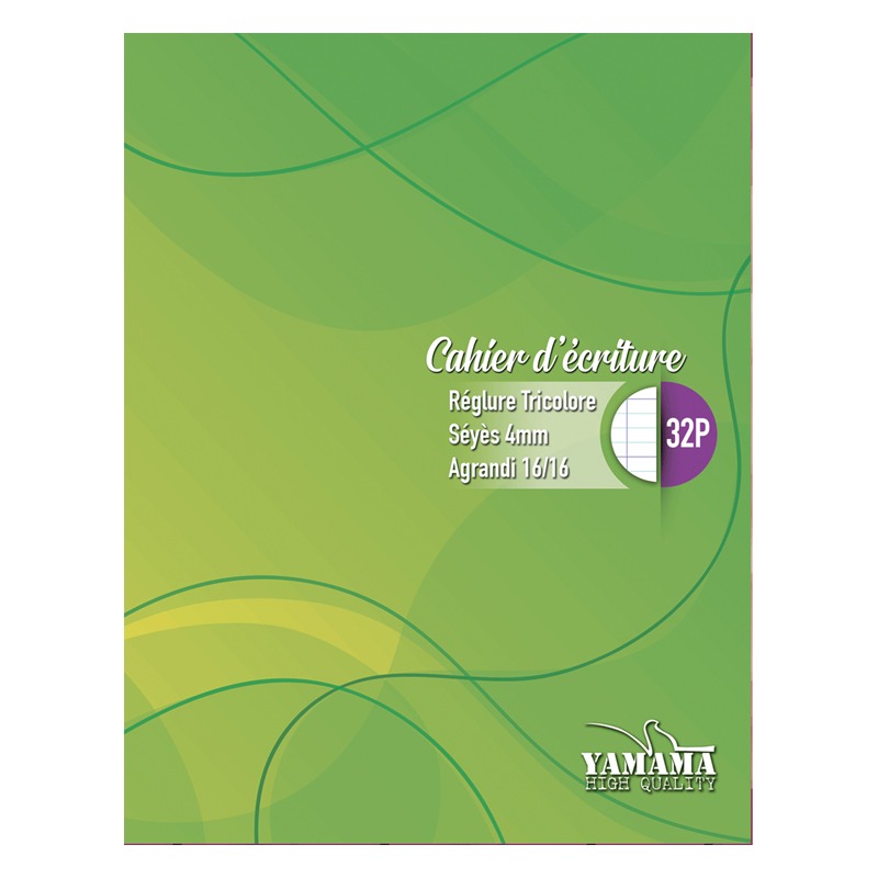 Cahier d’écriture YAMAMA 32 Pages 4 mm 80G