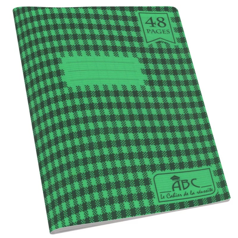 Cahier Super ABC 48 Pages 60Gr Seyès(grands carreaux) - Vert